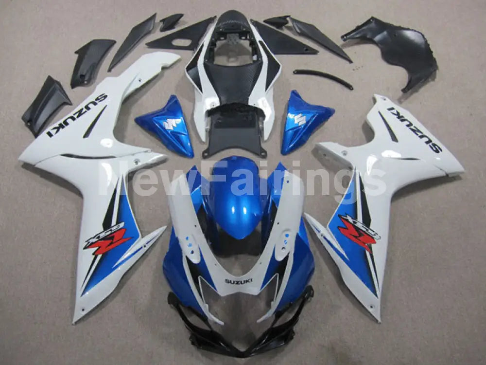 Blue White Factory Style - GSX-R600 11-24 Fairing Kit