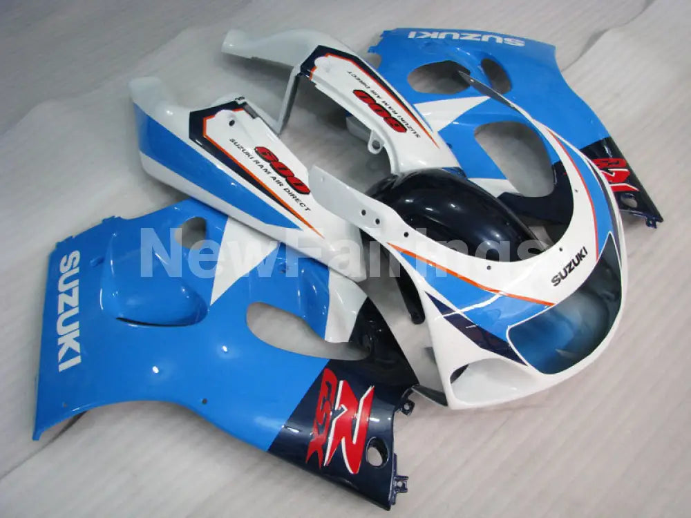 Blue White Factory Style - GSX-R600 96-00 Fairing Kit -