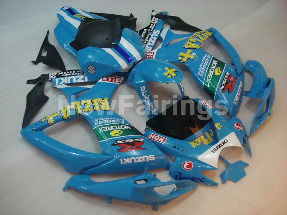 Blue and White Rizla - GSX-R600 06-07 Fairing Kit