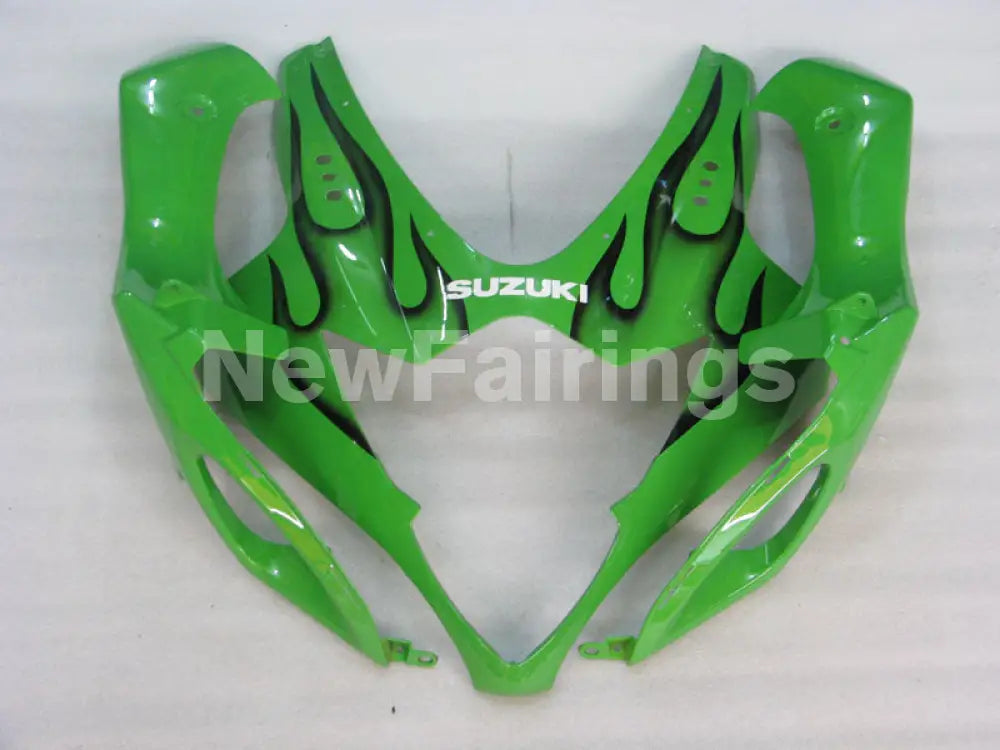 Green and Black Flame - GSX - R1000 05 - 06 Fairing Kit