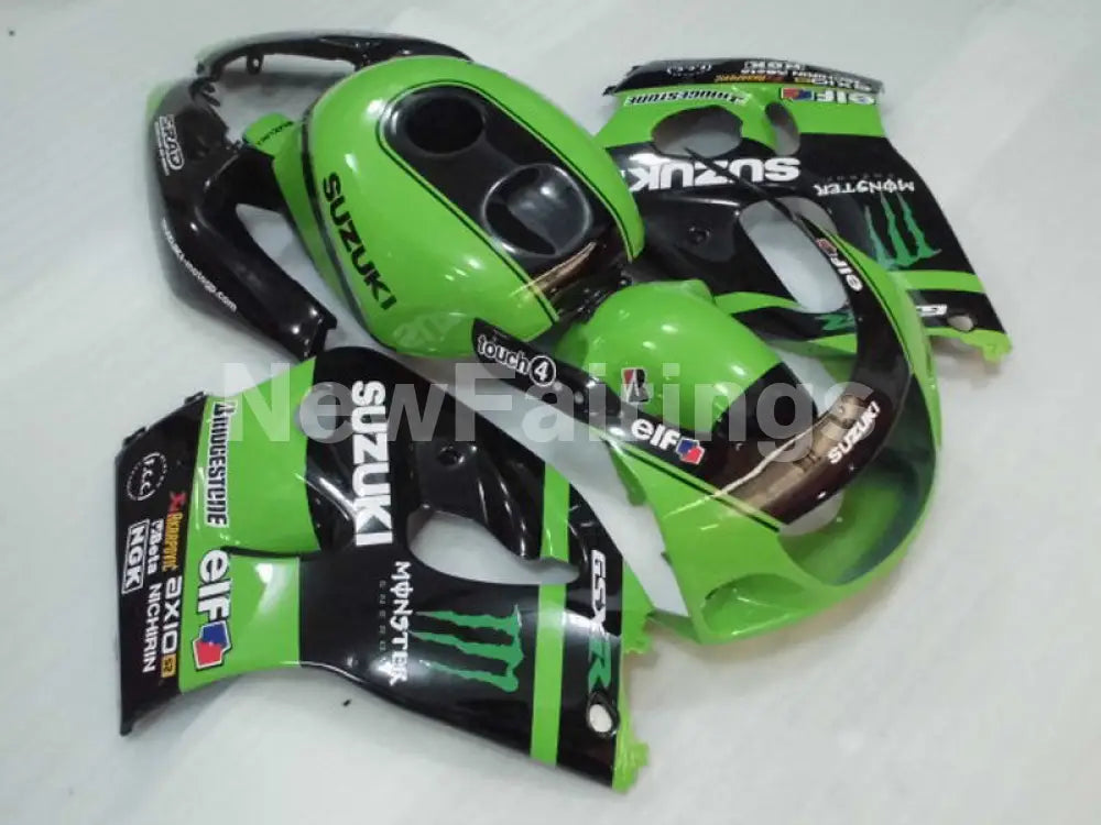 Green and Black Monster - GSX-R600 96-00 Fairing Kit -