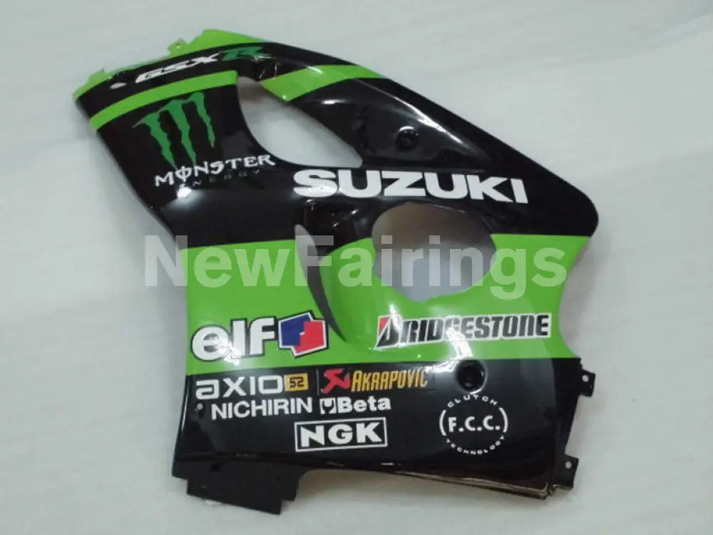 Green and Black Monster - GSX-R750 96-99 Fairing Kit