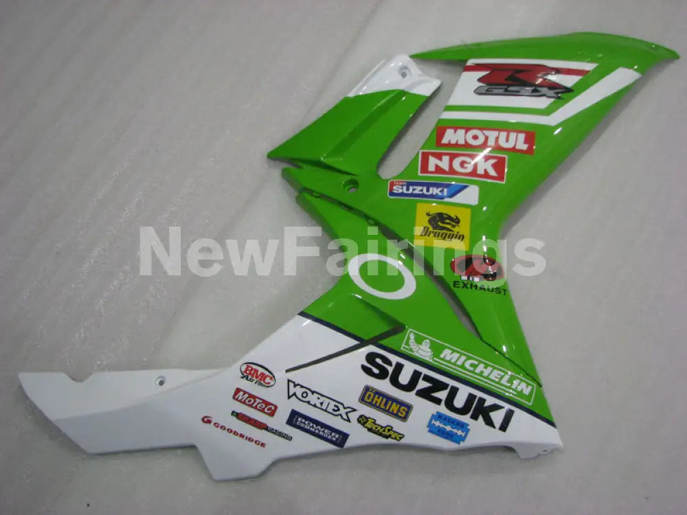 Green and White MOTUL - GSX-R600 11-24 Fairing Kit