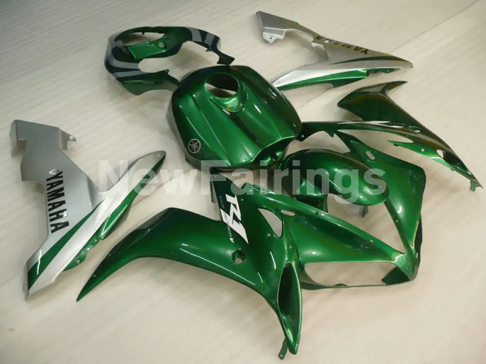 Green Silver Factory Style - YZF-R1 04-06 Fairing Kit