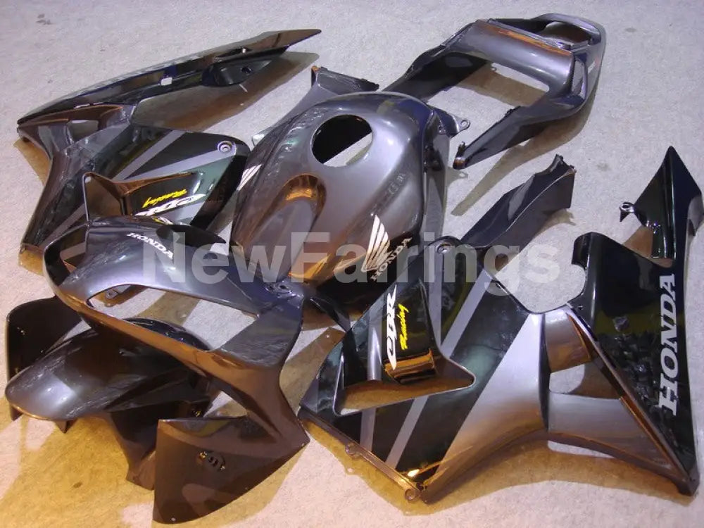 Grey and Black Factory Style - CBR600RR 03-04 Fairing Kit -