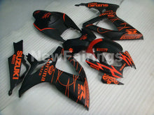 Cargar imagen en el visor de la galería, Matte Black and Orange Corona - GSX-R750 06-07 Fairing Kit