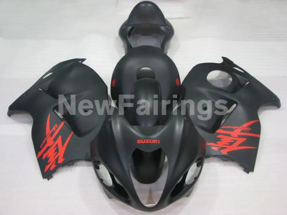 Matte Black with red decals Factory Style - GSX1300R