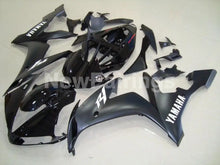 Cargar imagen en el visor de la galería, Matte Black Black white stickers Factory Style - YZF-R1