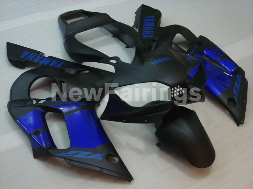 Matte Black with Blue Decals Factory Style - YZF-R6 98-02 Fairing Kit Vehicles & Parts > Vehicle Parts & Accessories >