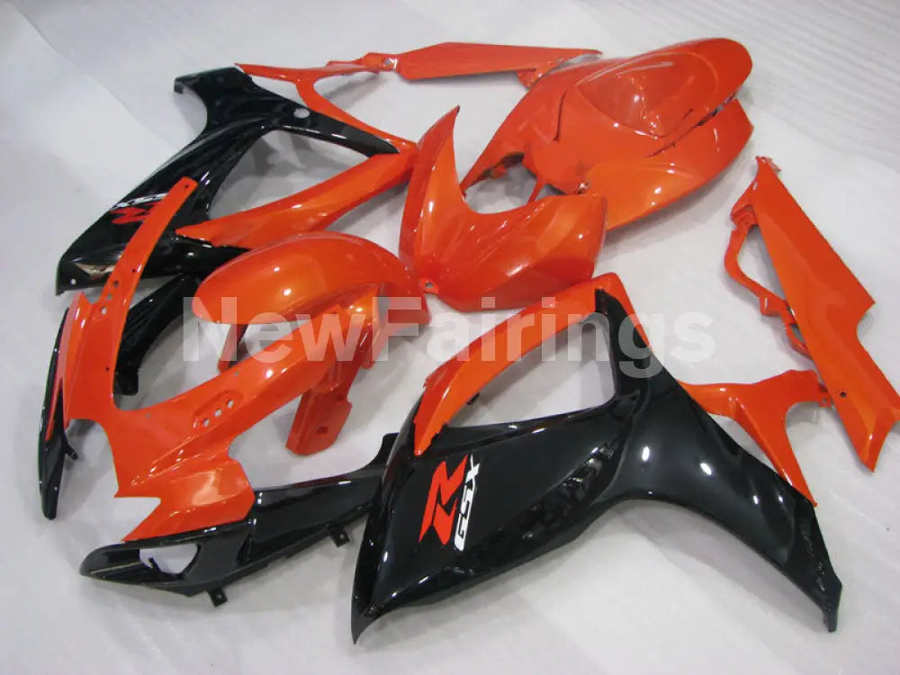 Orange Black Factory Style - GSX-R600 06-07 Fairing Kit