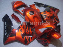 Cargar imagen en el visor de la galería, Orange and Black Fire - CBR600RR 03-04 Fairing Kit -