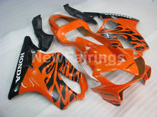 Cargar imagen en el visor de la galería, Orange and Black Flame - CBR600 F4i 01-03 Fairing Kit -