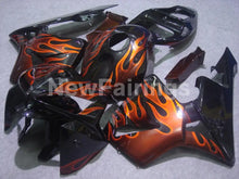 Cargar imagen en el visor de la galería, Orange and Black Flame - CBR600RR 05-06 Fairing Kit -