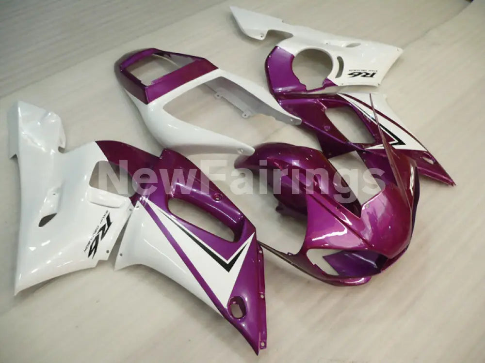 Purple and White Factory Style - YZF-R6 98-02 Fairing Kit Vehicles & Parts > Vehicle Parts & Accessories > Motor