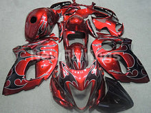 Cargar imagen en el visor de la galería, Red and Black Flame - GSX1300R Hayabusa 08-20 Fairing Kit