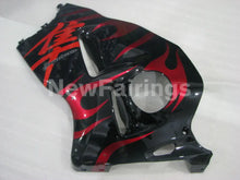 Cargar imagen en el visor de la galería, Red and Black Flame - GSX1300R Hayabusa 99-07 Fairing Kit