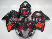 Cargar imagen en el visor de la galería, Red and Black Flame - GSX1300R Hayabusa 99-07 Fairing Kit