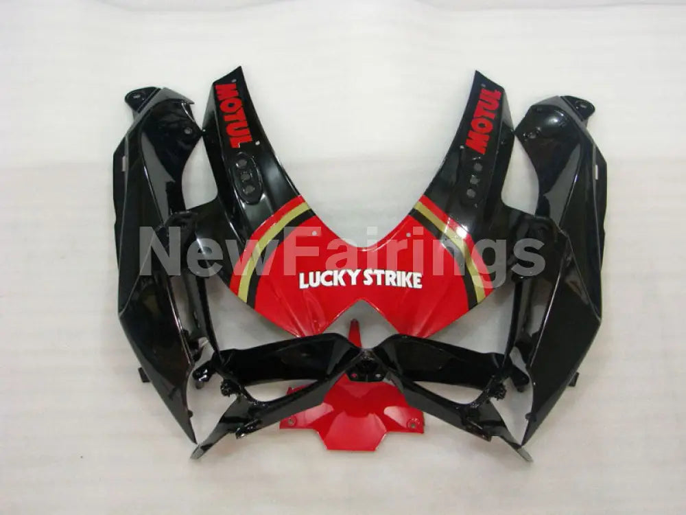 Red and Black Lucky Strike - GSX-R600 08-10 Fairing Kit