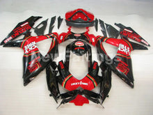 Cargar imagen en el visor de la galería, Red and Black Lucky Strike - GSX-R600 08-10 Fairing Kit