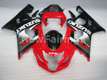 Cargar imagen en el visor de la galería, Red and Silver Black Factory Style - GSX-R750 04-05 Fairing