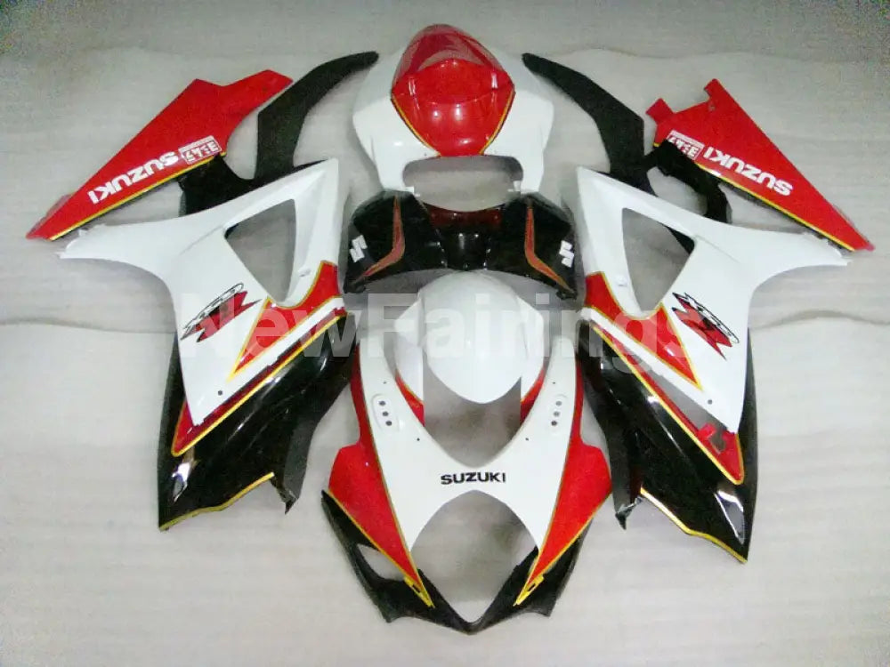 Red and White Black Factory Style - GSX - R1000 07 - 08