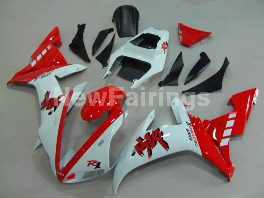 Red and White Factory Style - YZF-R1 02-03 Fairing Kit