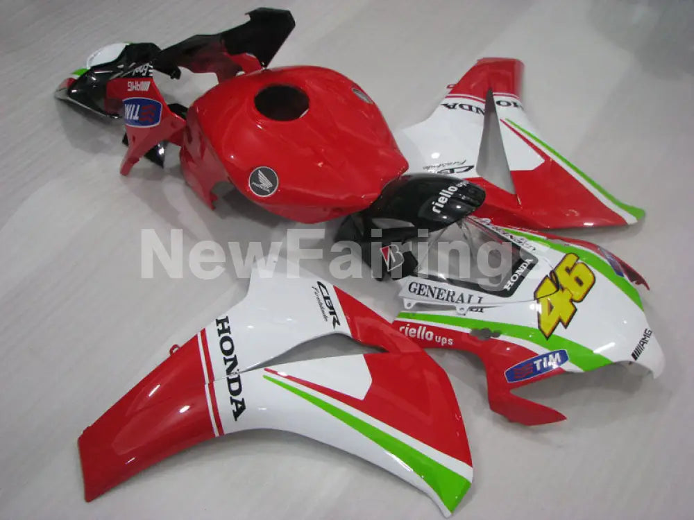 Red and White Green AMG - CBR1000RR 08-11 Fairing Kit -