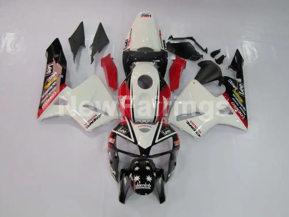 Red and Black White Lee - CBR600RR 05-06 Fairing Kit -