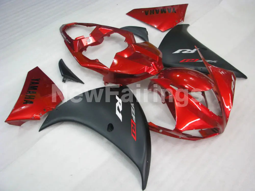 Red Matte Black Factory Style - YZF-R1 12-14 Fairing Kit