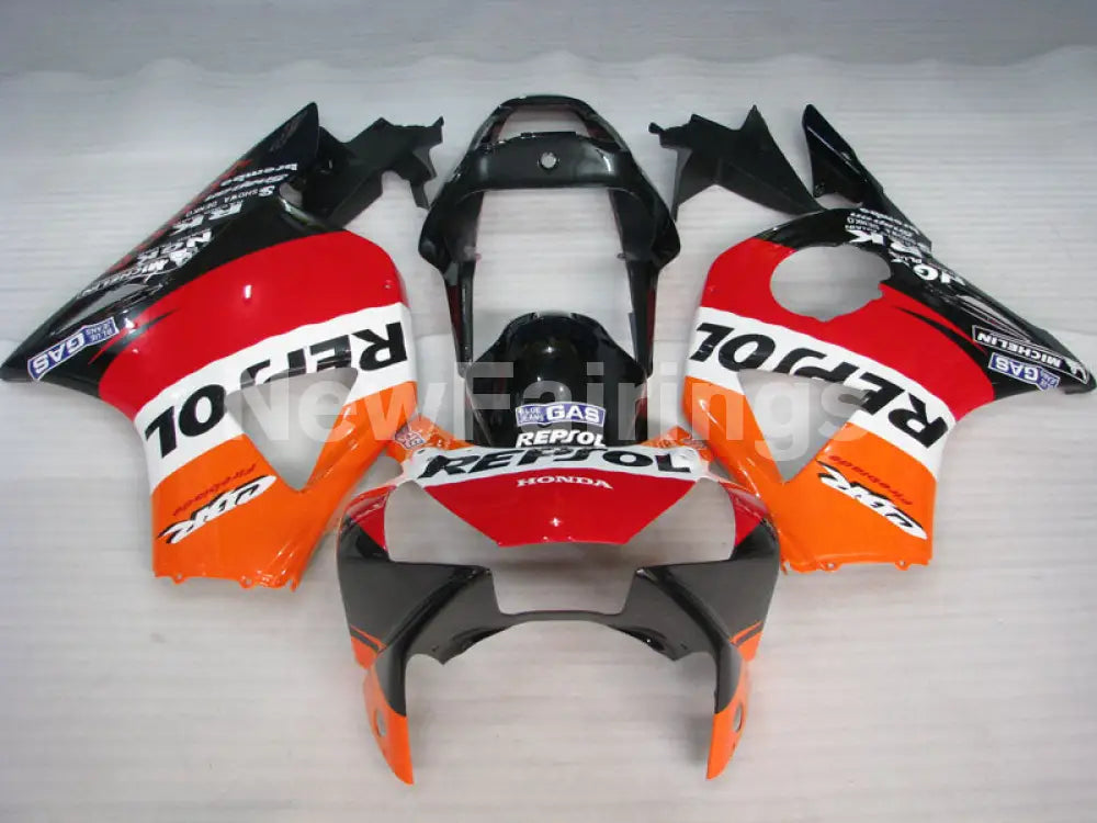 Red Orange Black Repsol - CBR 954 RR 02-03 Fairing Kit -