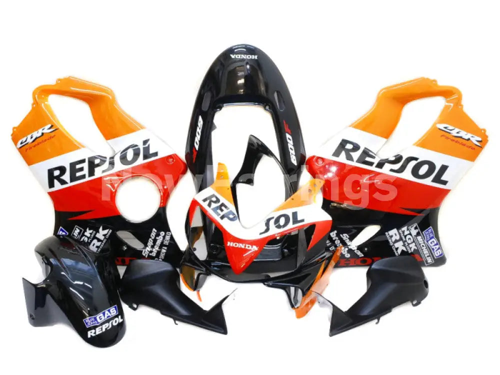 Red and Orange Black Repsol - CBR600 F4i 04-06 Fairing Kit -