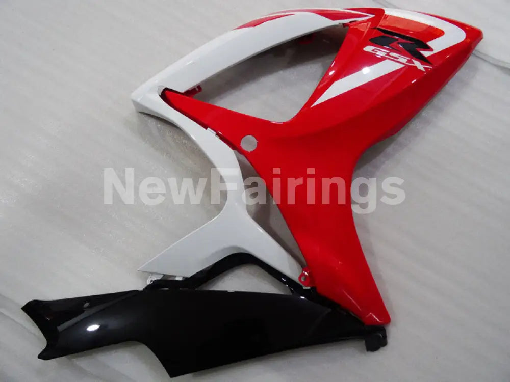 Red and White Black Factory Style - GSX-R600 06-07 Fairing