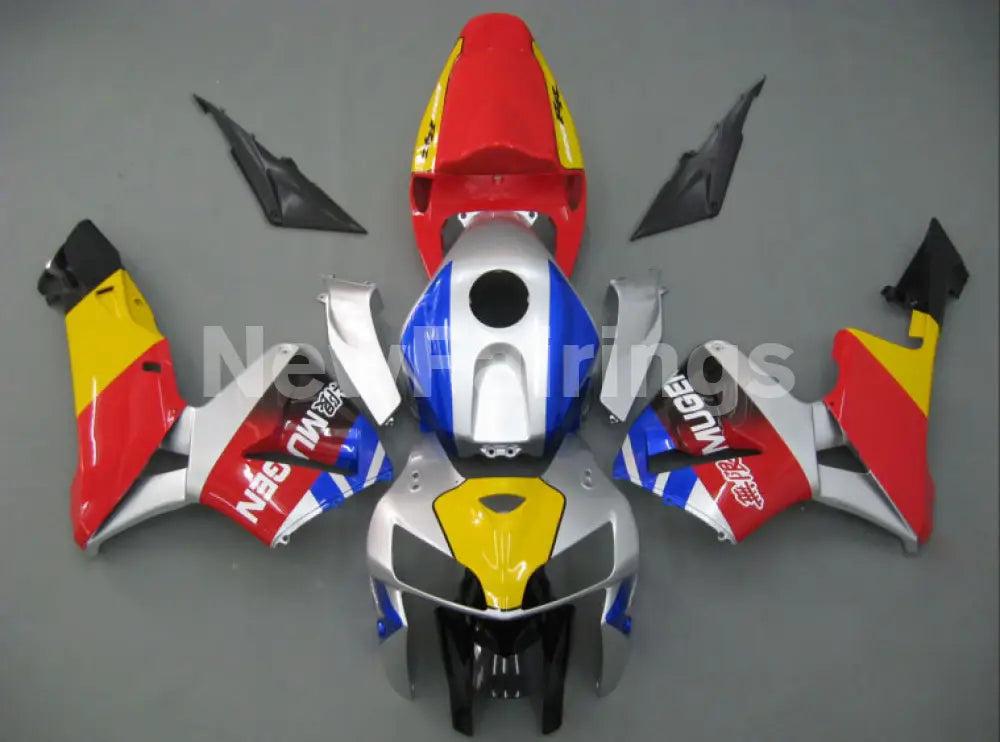 Red and Yellow Blue MUGEN - CBR600RR 05-06 Fairing Kit -