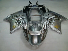 Cargar imagen en el visor de la galería, Silver and Black Flame - CBR 1100 XX 96-07 Fairing Kit -