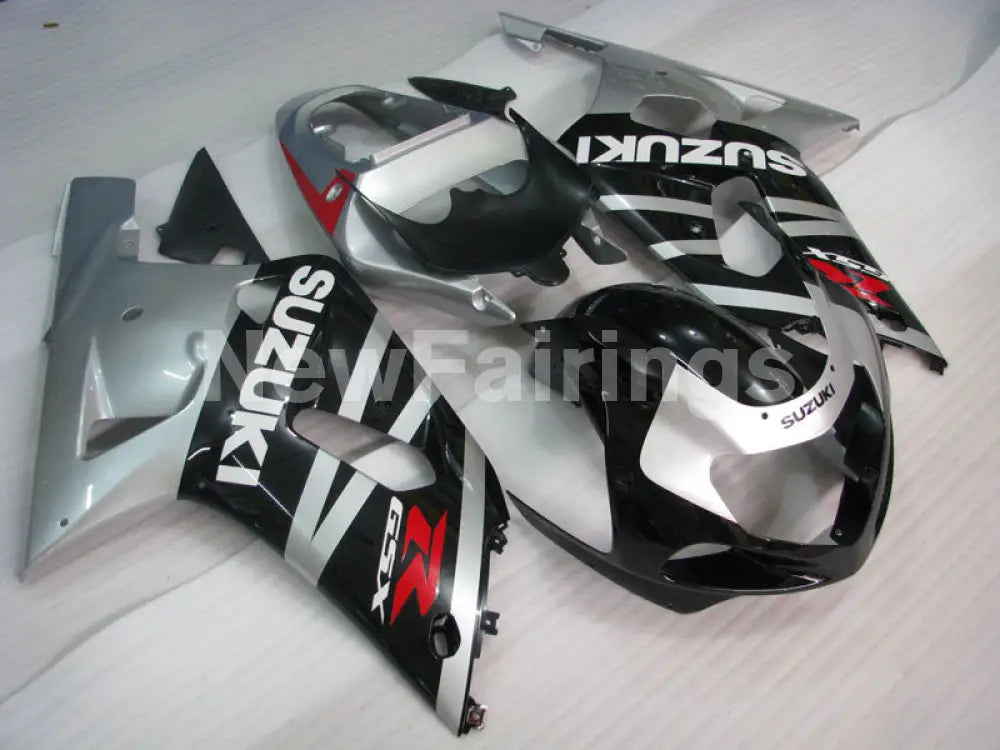 Silver Black Factory Style - GSX-R600 01-03 Fairing Kit -