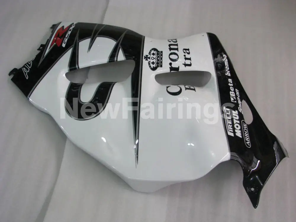 White and Black Corona - GSX1300R Hayabusa 99-07 Fairing