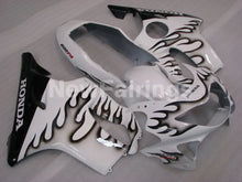 Cargar imagen en el visor de la galería, White and Black Flame - CBR600 F4 99-00 Fairing Kit -