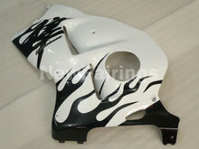 Cargar imagen en el visor de la galería, White and Black Flame - GSX1300R Hayabusa 99-07 Fairing Kit