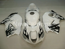 Cargar imagen en el visor de la galería, White and Black Flame - GSX1300R Hayabusa 99-07 Fairing Kit