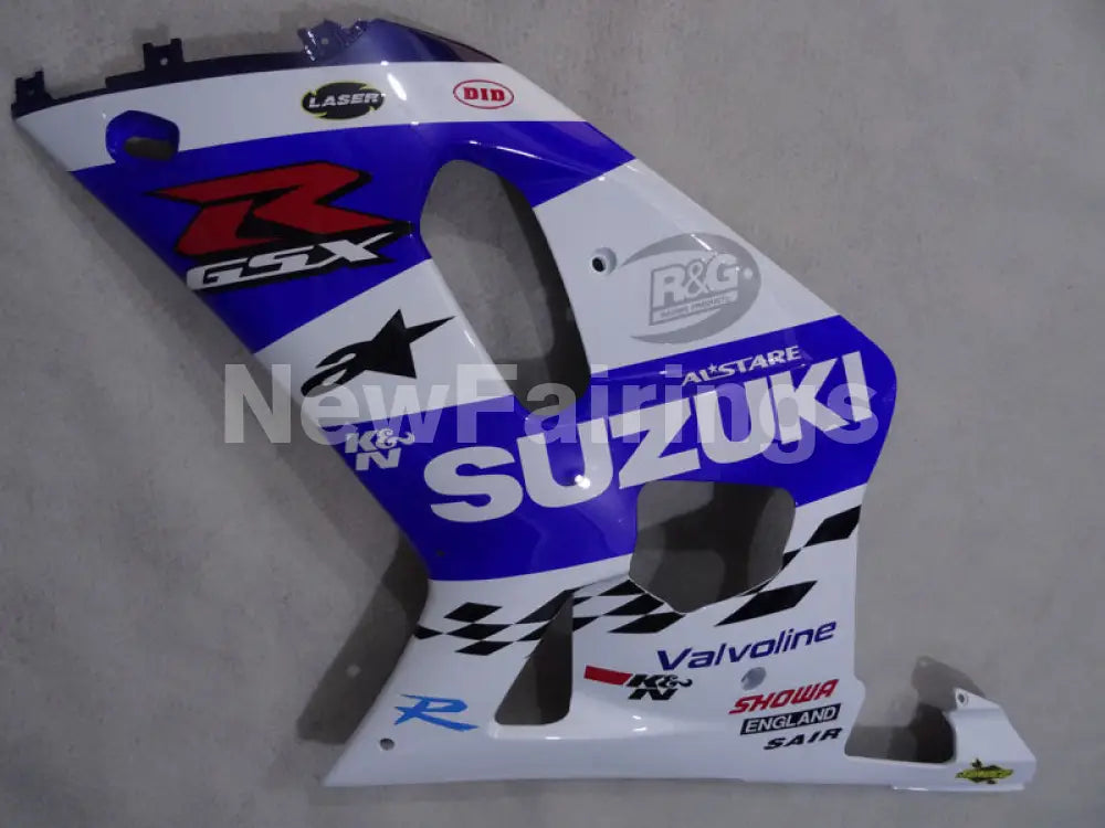 White and Blue Black MOTUL - GSX-R600 01-03 Fairing Kit -