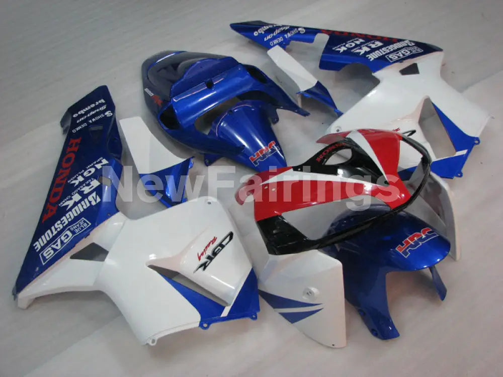 White and Blue HRC - CBR600RR 05-06 Fairing Kit - Vehicles &