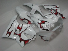 Cargar imagen en el visor de la galería, White and Red Flame - CBR 919 RR 98-99 Fairing Kit -