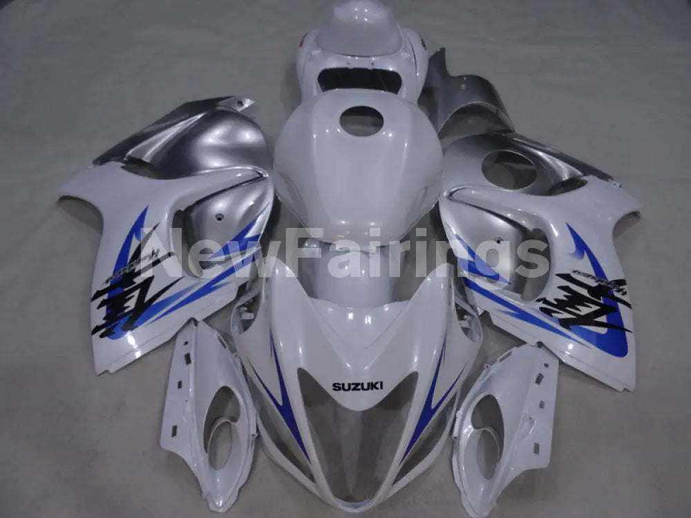 White and Silver Blue Factory Style - GSX1300R Hayabusa