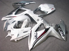 Cargar imagen en el visor de la galería, White and Silver Factory Style - GSX-R600 08-10 Fairing Kit