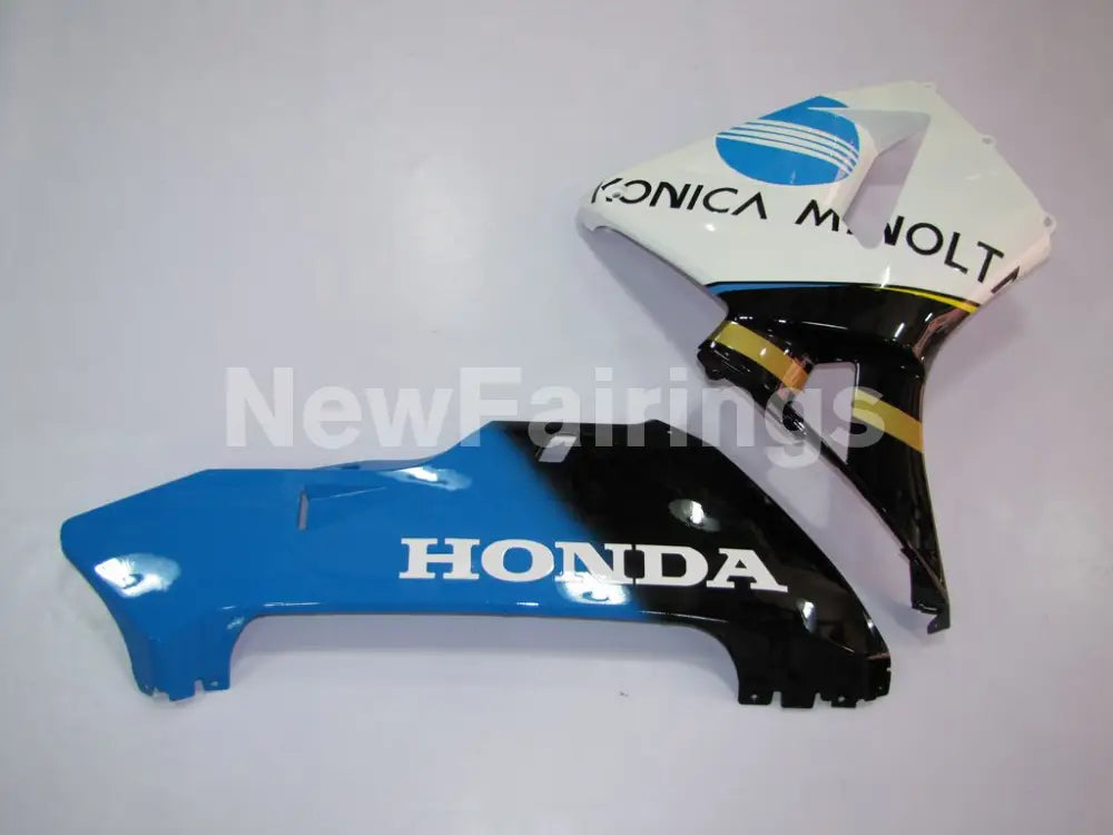 White and Black Blue Konica Minolta - CBR600RR 05-06 Fairing