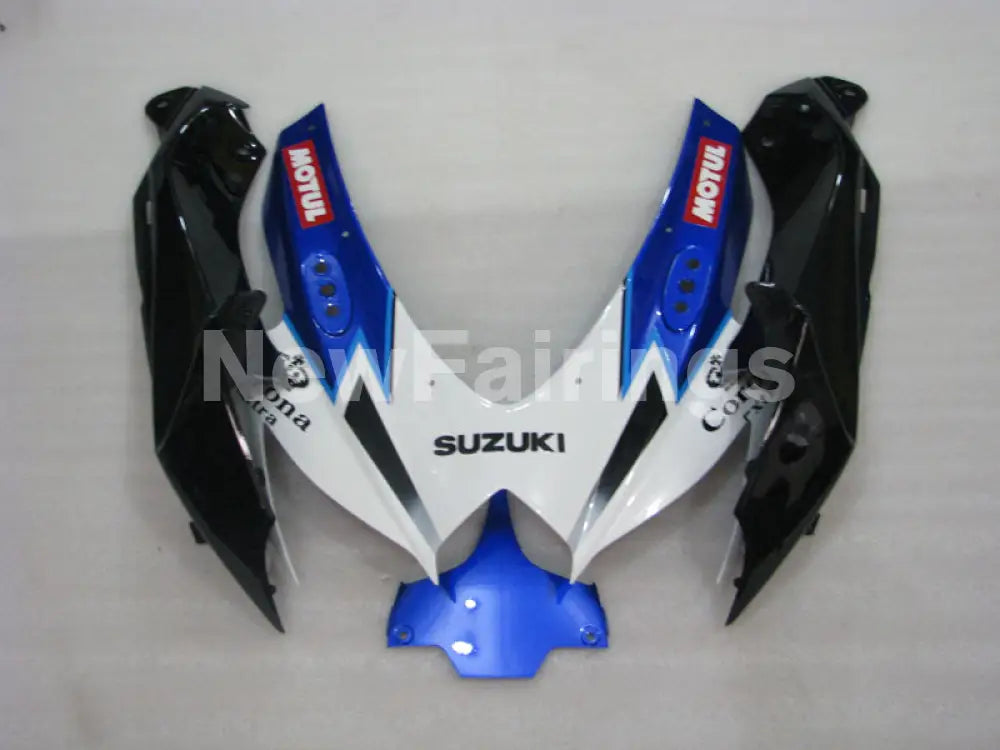 White and Blue Corona - GSX-R750 08-10 Fairing Kit Vehicles