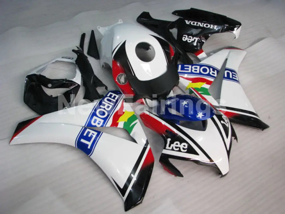 White and Red Blue Lee - CBR1000RR 08-11 Fairing Kit -