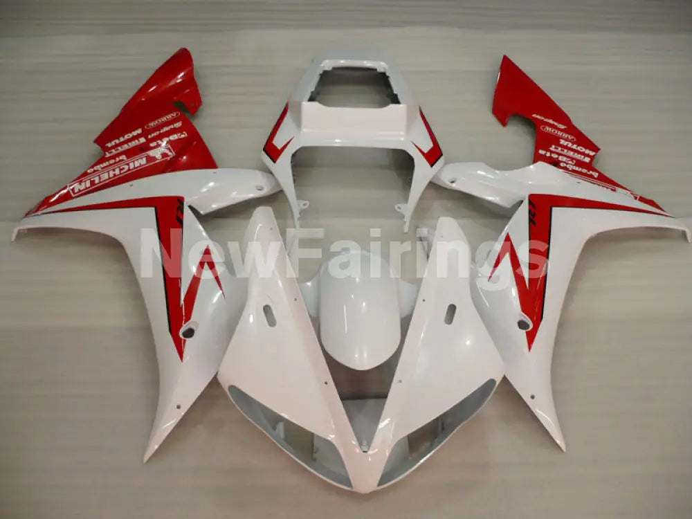 White Red Factory Style - YZF-R1 02-03 Fairing Kit