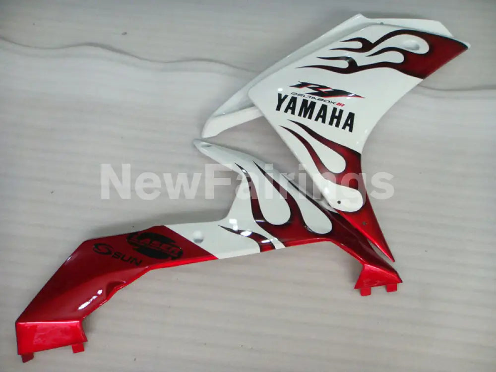 White Red Flame - YZF-R1 07-08 Fairing Kit - Vehicles &