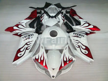 Cargar imagen en el visor de la galería, White Red Flame - YZF-R1 07-08 Fairing Kit - Vehicles &amp;